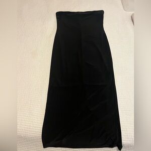 Topshop Black Draped Maxi Dress